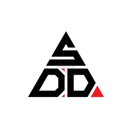 SDD triangle lettre logo design avec forme de triangle. Monogramme SDD logo triangle design. Modèle de logo vectoriel triangle SDD avec couleur rouge. Logo triangulaire SDD Logo simple, élégant et luxueux.