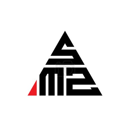 Téléchargez les illustrations : SMZ triangle lettre logo design avec forme de triangle. Monogramme design SMZ triangle logo. Modèle de logo vectoriel triangle SMZ avec couleur rouge. Logo triangulaire SMZ Logo simple, élégant et luxueux. - en licence libre de droit