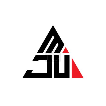 Téléchargez les illustrations : MJU triangle lettre logo design avec forme de triangle. MJU triangle logo design monogramme. Modèle de logo vectoriel triangle MJU avec couleur rouge. Logo triangulaire MJU Logo simple, élégant et luxueux. - en licence libre de droit