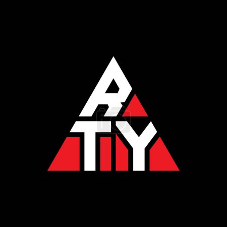 Ilustración de Diseño del logotipo de la letra del triángulo RTY con forma de triángulo. Diseño del logotipo del triángulo RTY monograma. RTY triángulo vector logotipo plantilla con color rojo. Logo triangular RTY Logotipo simple, elegante y lujoso. - Imagen libre de derechos