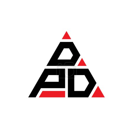Téléchargez les illustrations : DPD triangle lettre logo design avec forme de triangle. DPD triangle logo design monogramme. Modèle de logo vectoriel triangle DPD avec couleur rouge. Logo triangulaire DPD Logo simple, élégant et luxueux. - en licence libre de droit