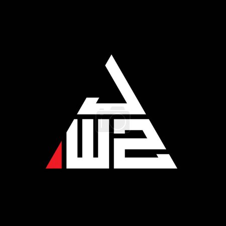 Téléchargez les illustrations : JWZ triangle lettre logo design avec forme de triangle. Monogramme JWZ triangle logo design. Modèle de logo vectoriel triangle JWZ avec couleur rouge. Logo triangulaire JWZ Logo simple, élégant et luxueux. - en licence libre de droit