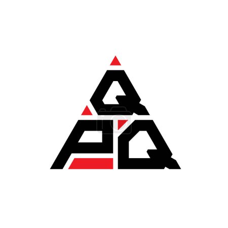 Ilustración de Diseño del logotipo de la letra del triángulo QPQ con forma de triángulo. QPQ diseño del logotipo del triángulo monograma. Plantilla de logotipo de vector de triángulo QPQ con color rojo. Logotipo triangular QPQ Logotipo simple, elegante y lujoso. - Imagen libre de derechos