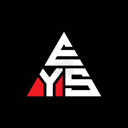 Ilustración de Diseño del logotipo de la letra del triángulo EYS con forma de triángulo. Monograma de diseño del logotipo del triángulo EYS. Plantilla de logotipo de vector de triángulo EYS con color rojo. Logotipo triangular EYS Logotipo simple, elegante y lujoso. - Imagen libre de derechos