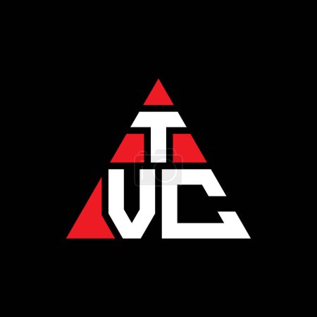 Téléchargez les illustrations : TVC triangle lettre logo design avec forme de triangle. Monogramme dessin logo triangle TVC. Modèle de logo vectoriel triangle TVC avec couleur rouge. Logo triangulaire TVC Logo simple, élégant et luxueux. - en licence libre de droit