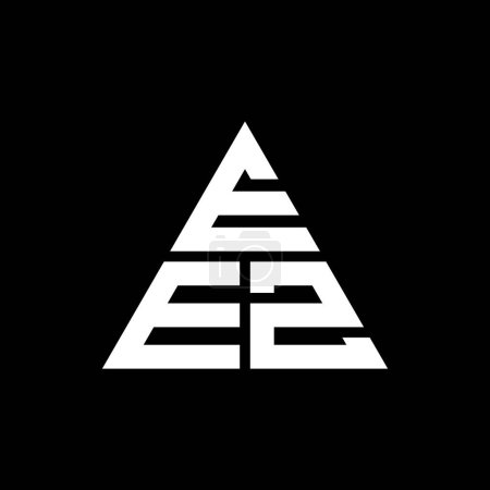 Téléchargez les illustrations : EEZ triangle lettre logo design avec forme de triangle. EEZ triangle logo design monogramme. Modèle de logo vectoriel triangle EEZ avec couleur rouge. Logo triangulaire EEZ Logo simple, élégant et luxueux. - en licence libre de droit