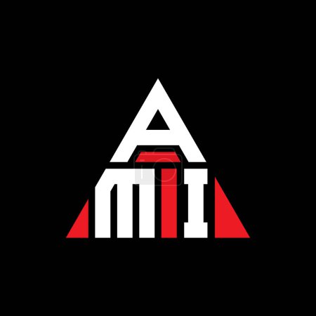 Téléchargez les illustrations : AMI triangle lettre logo design avec forme de triangle. Monogramme design AMI triangle logo. Modèle de logo vectoriel triangle AMI avec couleur rouge. Logo triangulaire AMI Logo simple, élégant et luxueux. - en licence libre de droit