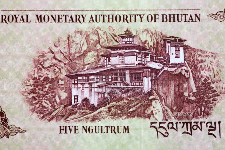 Téléchargez les photos : Taktsang Palphug Monastère de l'argent du Bhoutan - ngultrum - en image libre de droit
