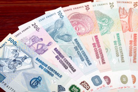 Old Congolese money - Francs a business background