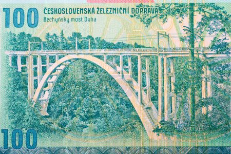 Téléchargez les photos : Pont Bechyne de l'argent tchécoslovaque - couronne - en image libre de droit