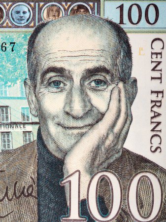 Foto de Louis de Funes un retrato del dinero francés - Imagen libre de derechos