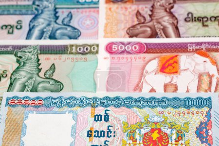 Myanmar Geld - Kyat einen geschäftlichen Hintergrund
