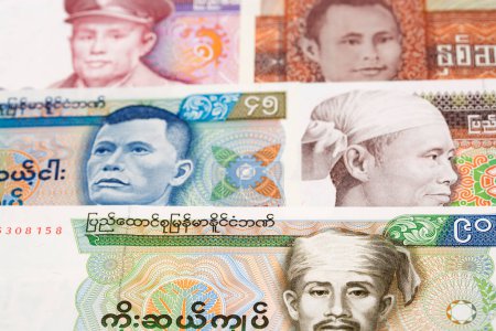Myanmar Geld - Kyat einen geschäftlichen Hintergrund