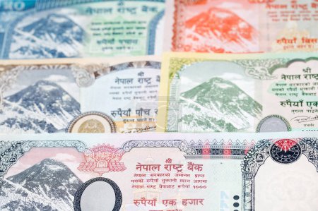 Nepalese money - rupee a business background