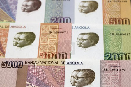 Angolanisches Geld - Kwanza ein geschäftlicher Hintergrund