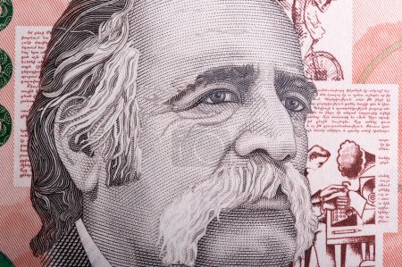 Foto de William Saroyan un retrato de cerca del dinero armenio - Dram - Imagen libre de derechos