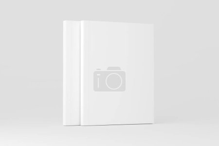 Photo for US Letter Softcover Book Cover White Blank Mockup for design presentation - Royalty Free Image