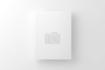 US Letter Softcover Book Cover White Blank Mockup for design presentation