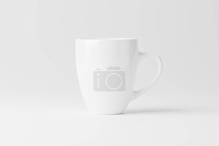 Téléchargez les photos : Tasse de tasse en céramique pour café thé blanc blanc rendu 3D maquereau pour la présentation de conception - en image libre de droit