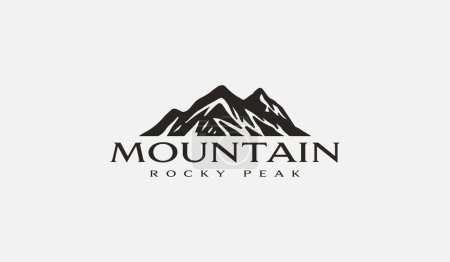Ilustración de Mountain Peak Hill Top. Símbolo premium creativo universal. Plantilla de logotipo de icono de signo de vector. Ilustración vectorial - Imagen libre de derechos