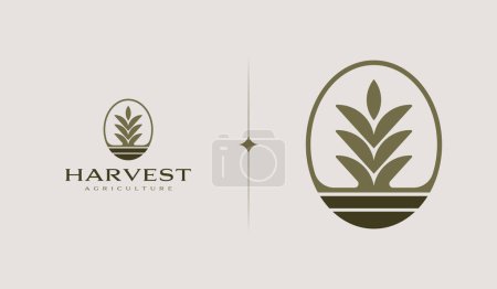 Illustration for Agriculture Farm Farming Harverst. Universal creative premium symbol. Vector sign icon logo template. Vector illustration - Royalty Free Image