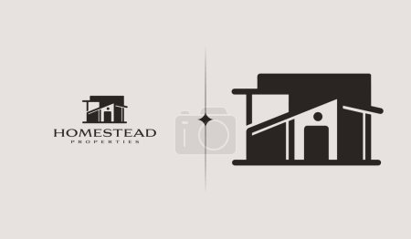 Illustration for Real Estate Apartment Logo. Universal creative premium symbol. Vector sign icon logo template. Vector illustration - Royalty Free Image