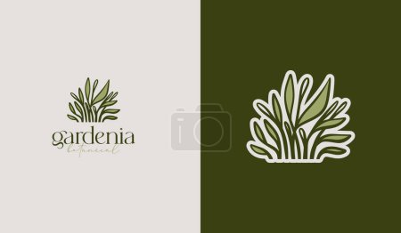 Illustration for Leaf Flower Tree monoline. Universal creative premium symbol. Vector sign icon logo template. Vector illustration - Royalty Free Image