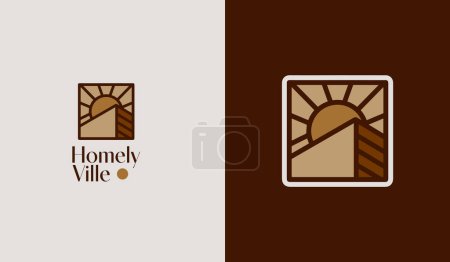 Illustration for Building Residence Real Estate House Logo. Universal creative premium symbol. Vector sign icon logo template. Vector illustration - Royalty Free Image