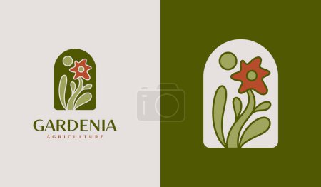 Illustration for Leaf Flower Plant Logo. Universal creative premium symbol. Vector sign icon logo template. Vector illustration - Royalty Free Image