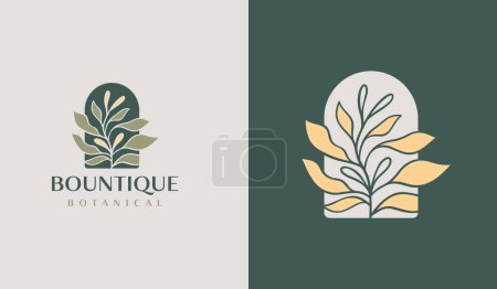 Illustration for Leaf Flower Plant Logo. Universal creative premium symbol. Vector sign icon logo template. Vector illustration - Royalty Free Image