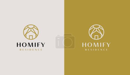Illustration for Home House Residence Resident Roof House Logo. Universal creative premium symbol. Vector sign icon logo template. Vector illustration - Royalty Free Image