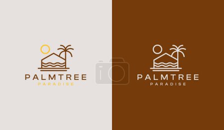 Foto de Logo de Palm House. Símbolo premium creativo universal. Plantilla de logotipo de icono de signo de vector. Ilustración vectorial - Imagen libre de derechos