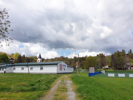 Photo for Football club Sokol in village Milanovac in Virovitica-Podravina County, Croatia - Royalty Free Image