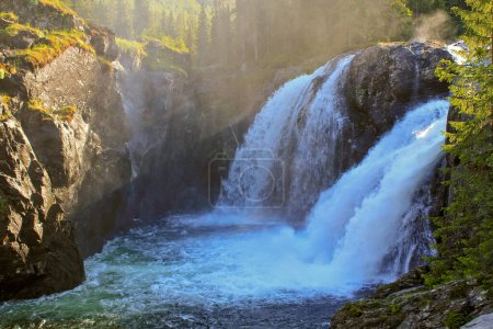 Photo for Rjukandefossen in Hemsedal Viken Norway is the most beautiful waterfall in Europe. - Royalty Free Image