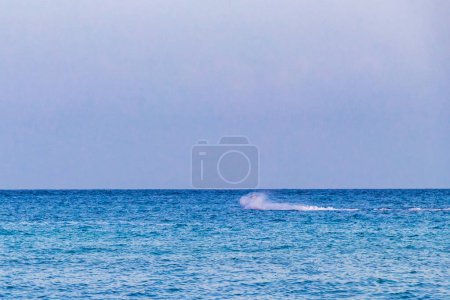 Foto de Alquile una moto acuática y disfrute de deportes acuáticos en la playa caribeña en Playa del Carmen Quintana Roo México. - Imagen libre de derechos