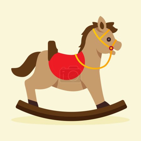 Illustration for Horse little toy entertainment icon - Royalty Free Image
