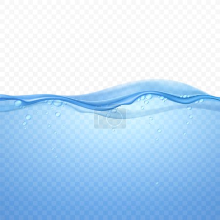 Téléchargez les photos : Vague d'eau composition réaliste - en image libre de droit