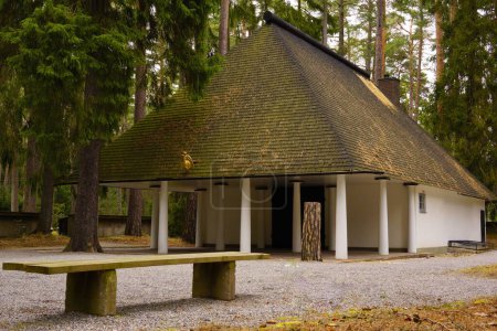La chapelle de la forêt au cimetière forestier de Stockholm