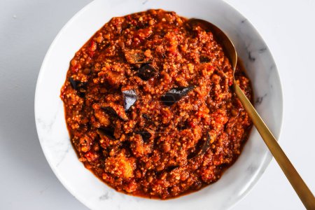 eggplant lentil ragu with couscous, healthy vegan food recipes