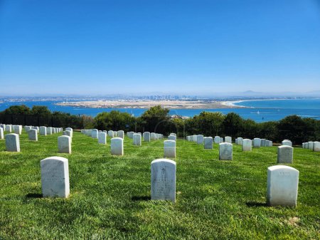 Foto de Cementerio Nacional Fort Rosencrans cerca de San Diego, California - Imagen libre de derechos