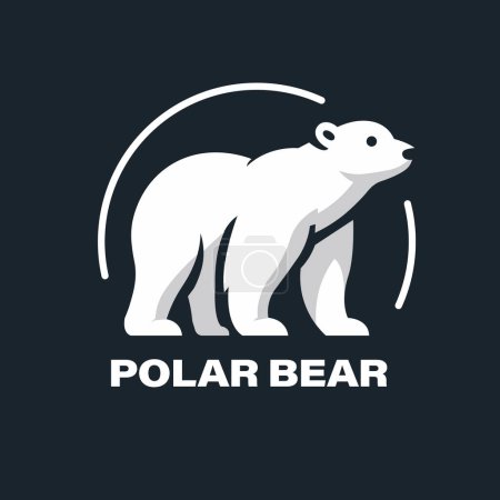 Téléchargez les illustrations : Logo ours polaire, Ours de glace. Illustration vectorielle - en licence libre de droit