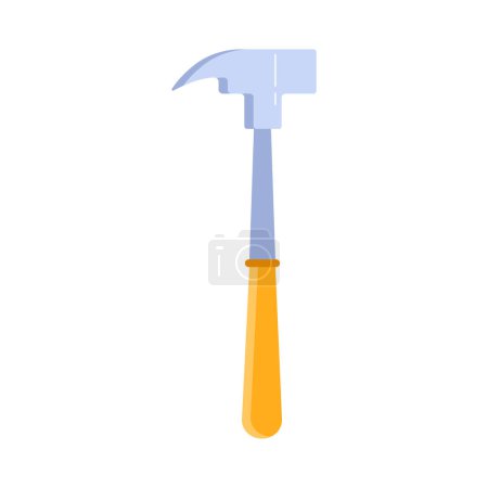 Illustration for Electricity hammer tool. Electrician tools, electrician supplies flat vector illustration - Royalty Free Image