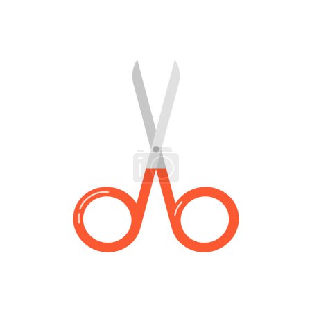 Illustration for Electricity scissors tool. Electrician tools, electrician supplies flat vector illustration - Royalty Free Image