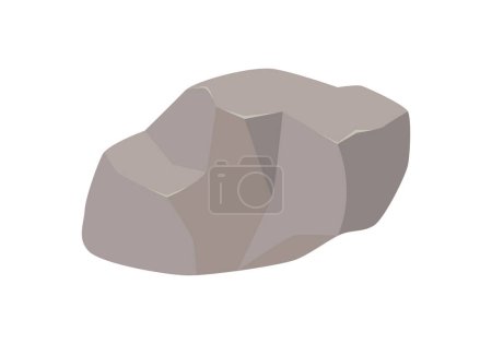 Téléchargez les illustrations : Rocher rocheux rocheux de falaise de montagne, pavé de canyon ou jardin de pierre illustration vectorielle - en licence libre de droit