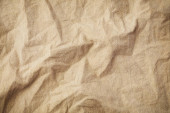 Crumpled brown napkin texture background Poster #626902066