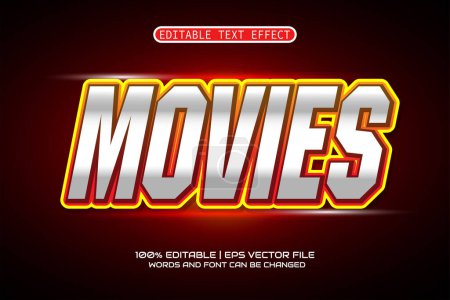 movie 3D text effect template