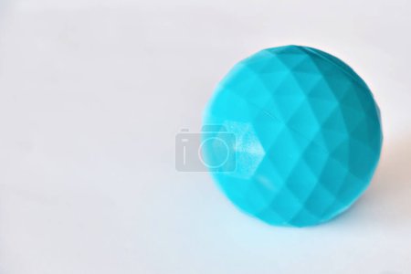 Photo for Blue massage ball isolated on white background. - Royalty Free Image