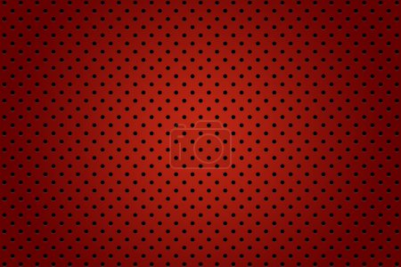 Photo for Abstract red pattern with black dots - Royalty Free Image