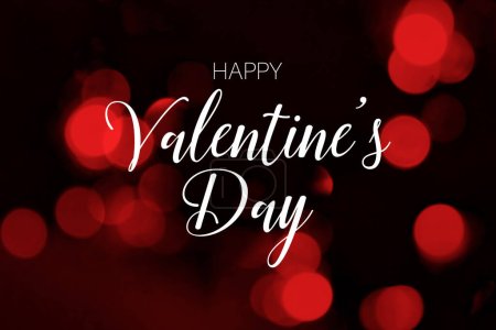 Valentine day background with lettering