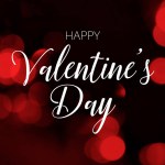 Valentine day background with lettering